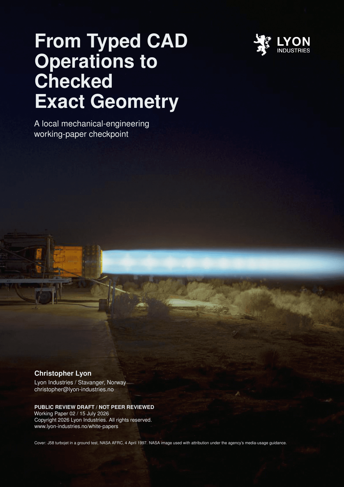 Cover of From Typed CAD Operations to Checked Exact Geometry.