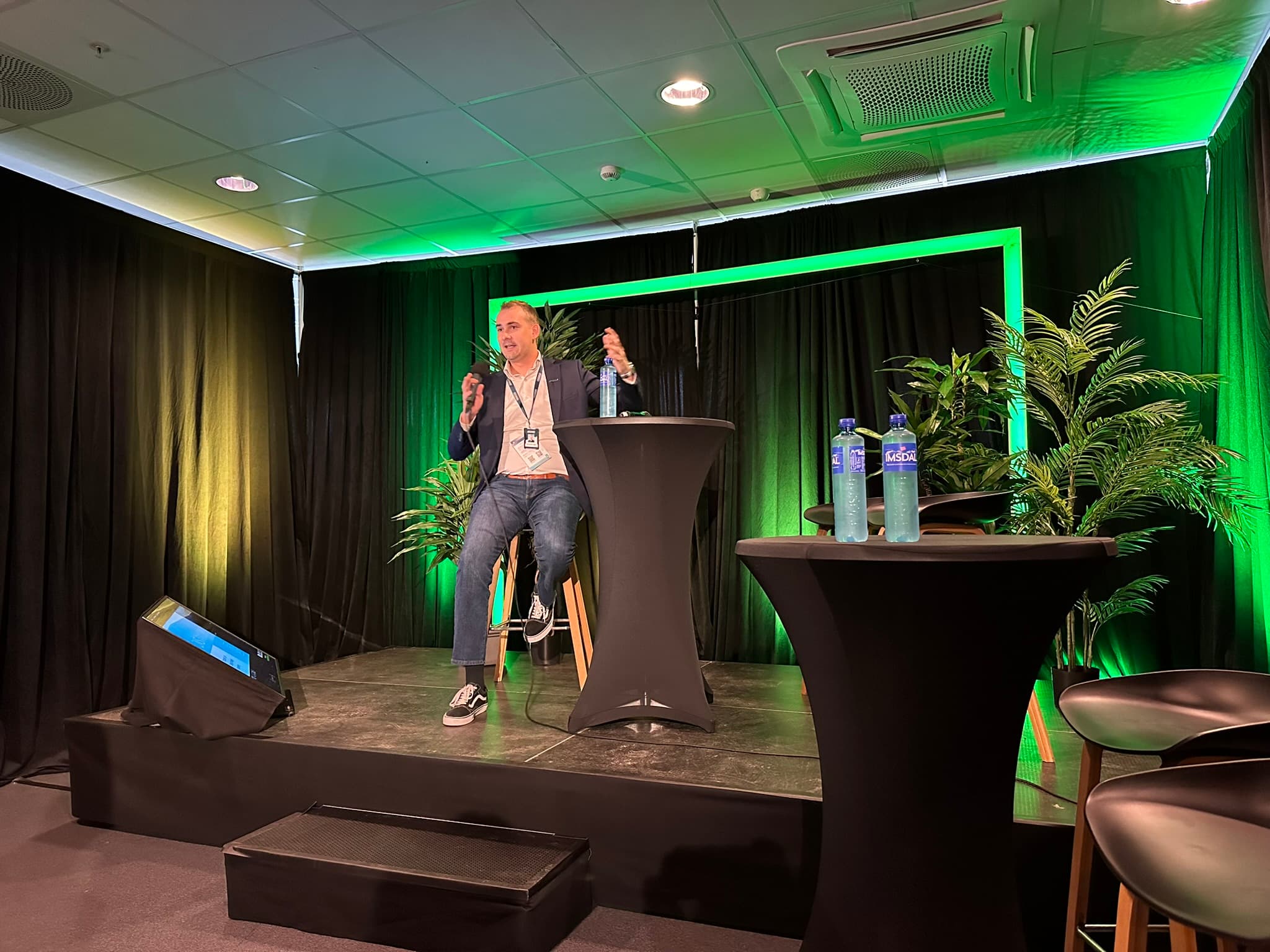 Christopher Lyon on stage at ONS 2024, Stavanger, August 2024.