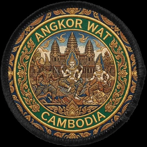 Angkor Wat generated patch artwork