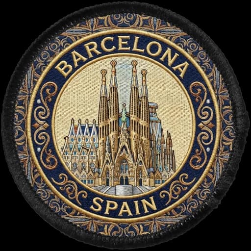 Barcelona generated patch artwork