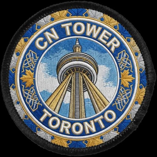CN Tower generated patch artwork