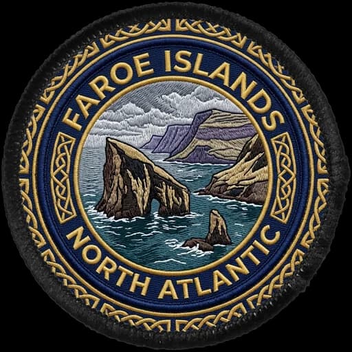 Faroe Islands generated patch artwork