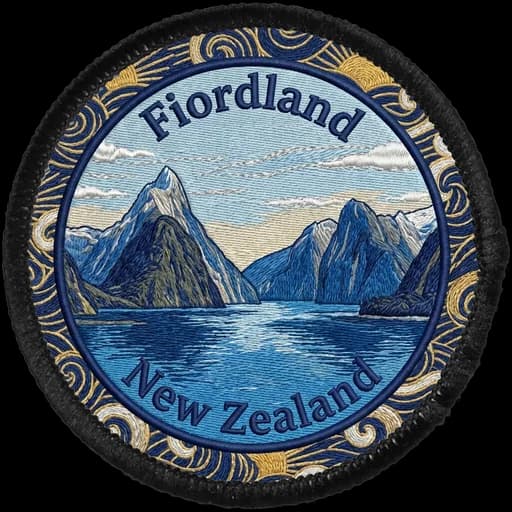 Fiordland generated patch artwork