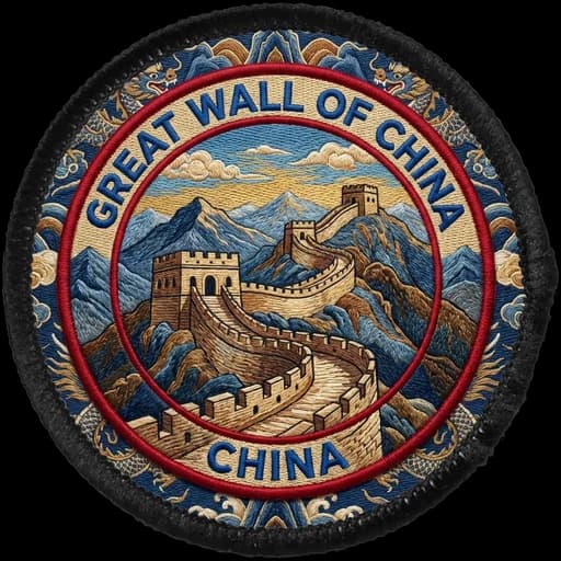 Great Wall of China generated patch artwork