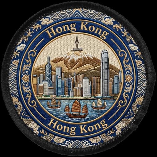 Hong Kong generated patch artwork