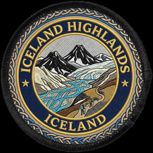 Iceland Highlands generated patch artwork