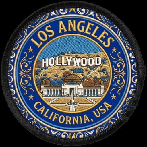 Los Angeles generated patch artwork