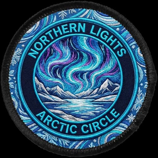 Northern Lights generated patch artwork