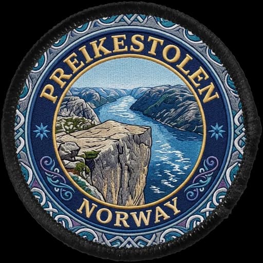 Preikestolen generated patch artwork