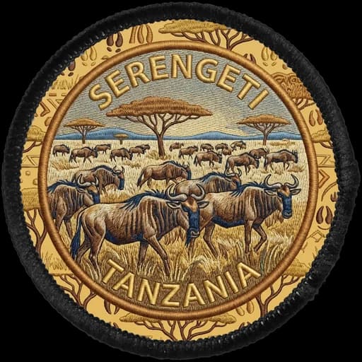 Serengeti generated patch artwork