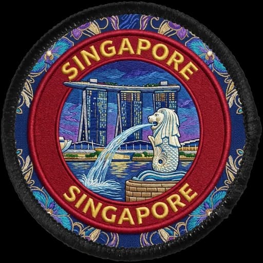 Singapore generated patch artwork