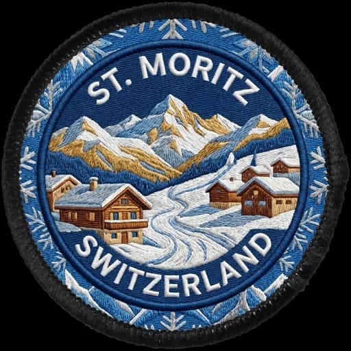St. Moritz generated patch artwork