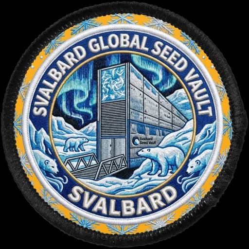 Svalbard Global Seed Vault generated patch artwork