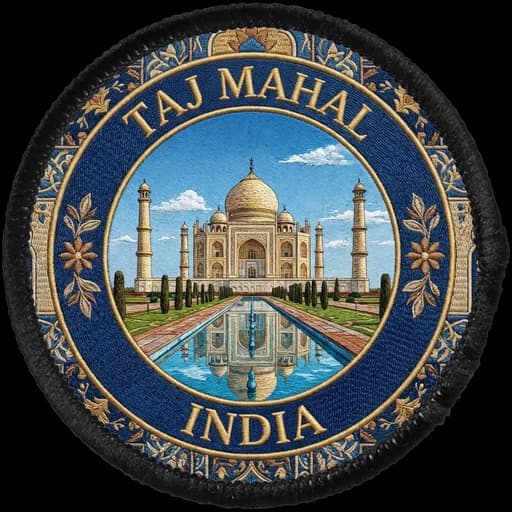 Taj Mahal generated patch artwork