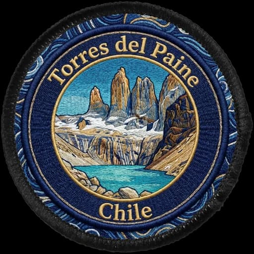 Torres del Paine generated patch artwork