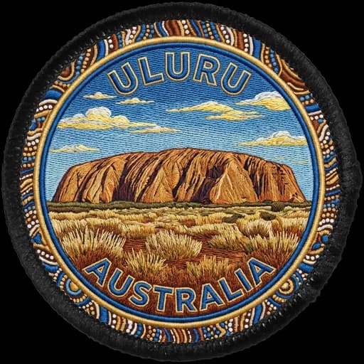 Uluru generated patch artwork