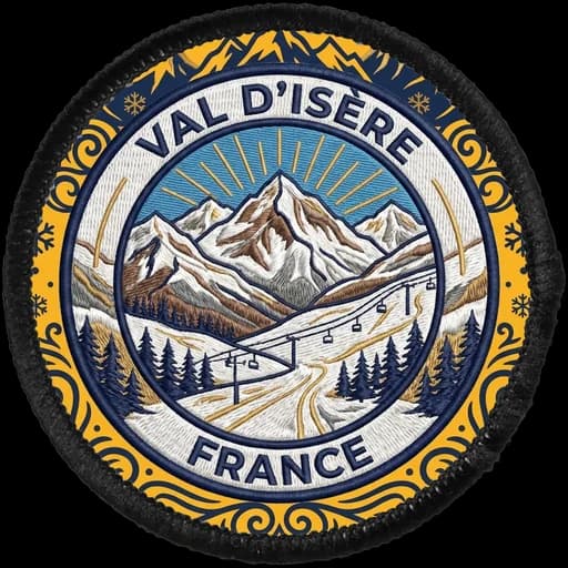 Val d'Isère generated patch artwork